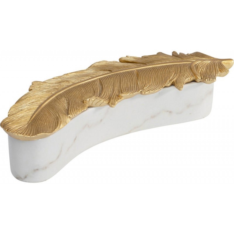 KARE pojeminik na biżuterię ZETA  biały / złoty