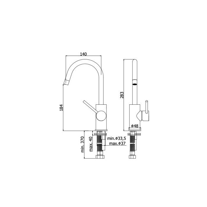 Paffoni Light Bateria umywalkowa stojąca...