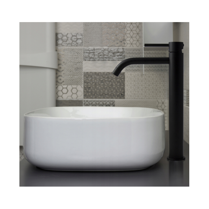 Paffoni Light Bateria umywalkowa wysoka Czarny mat