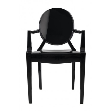 Krzesło LOUIS czarne - poliwęglan