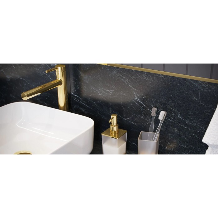 Excellent PI Bateria Umywalkowa Wysoka Złota