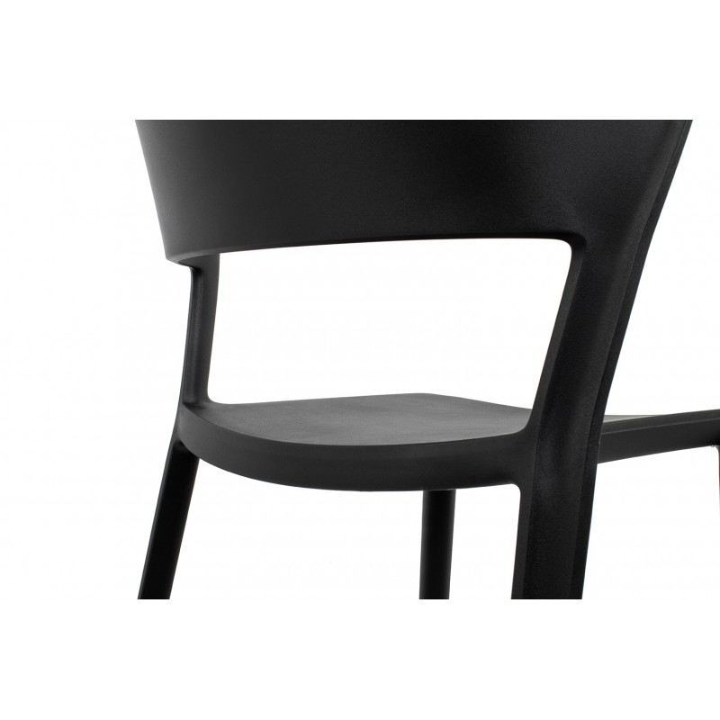 Krzesło JASPER czarne - polipropylen