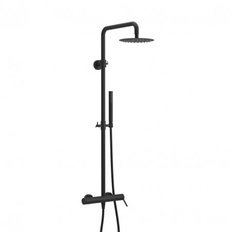 Excellent PI Rain Zestaw prysznicowy natynkowy, czarny