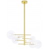 Lampa wisząca ASTRO złota - aluminium, szkło