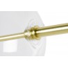 Lampa wisząca ASTRO złota - aluminium, szkło
