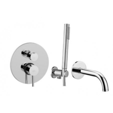 Paffoni Light Zestaw wannowo-prysznicowy podtynkowy Chrom