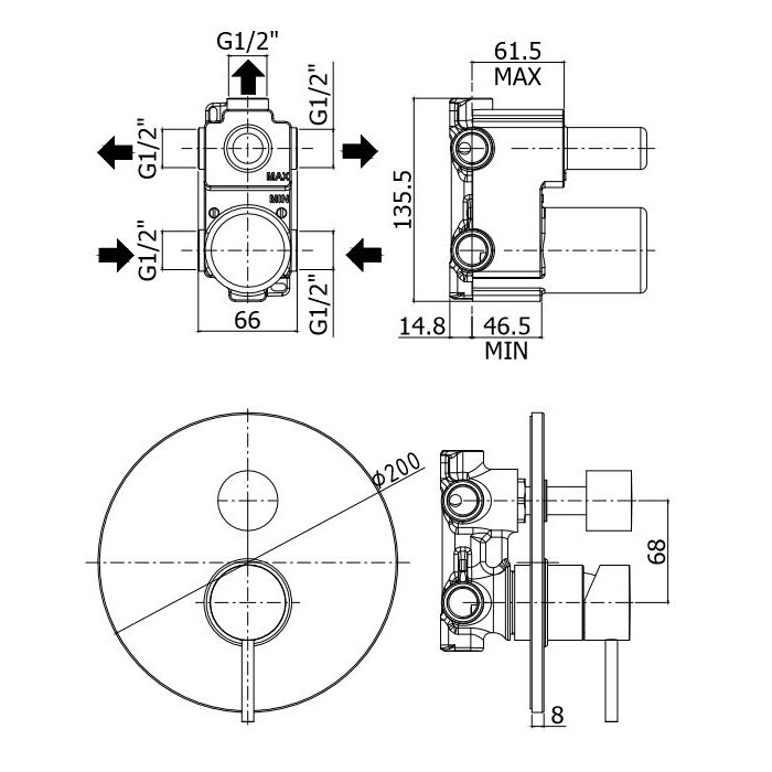 Paffoni Light Zestaw wannowo-prysznicowy...