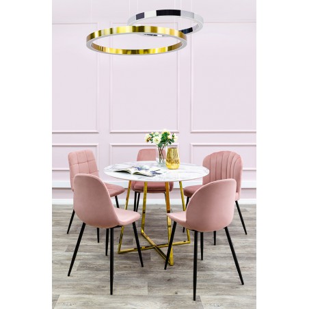 Lampa wisząca RING 100 złota - LED, stal