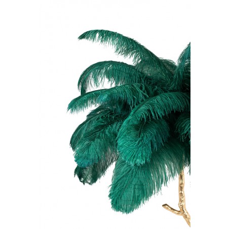 Lampa podłogowa TIFFANY złota / zielona