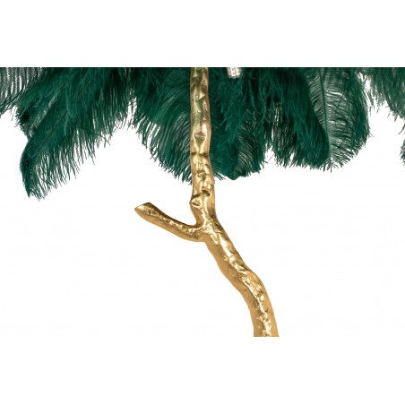 Lampa podłogowa TIFFANY złota / zielona