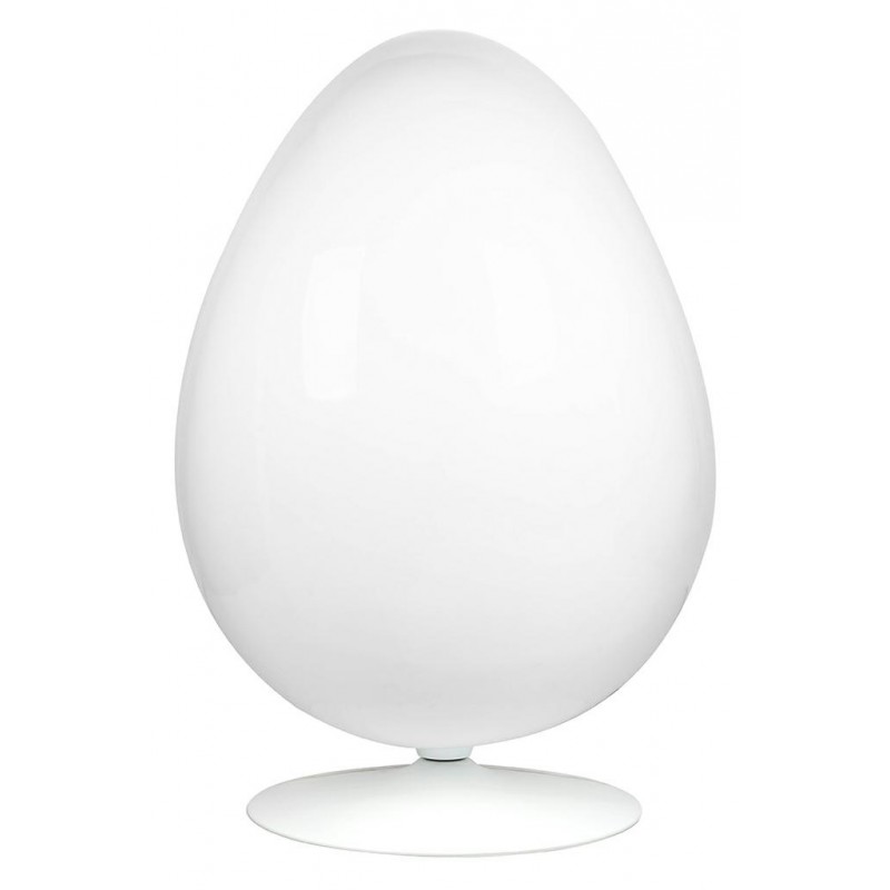 Fotel OVALIA biało-czarny - włókno szklane