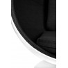 Fotel OVALIA biało-czarny - włókno szklane