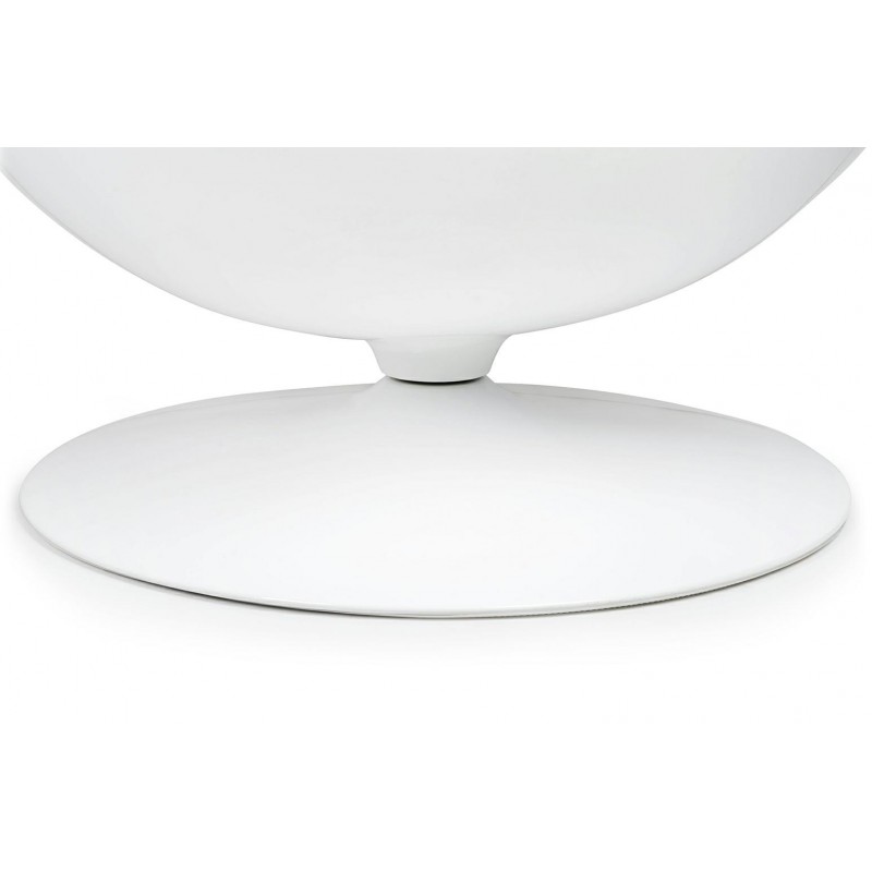 Fotel OVALIA biało-czarny - włókno szklane