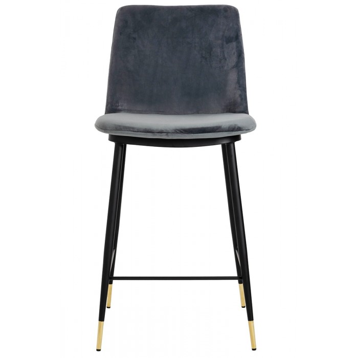 Hoker DIEGO 65 ciemno szary - welur, podstawa...