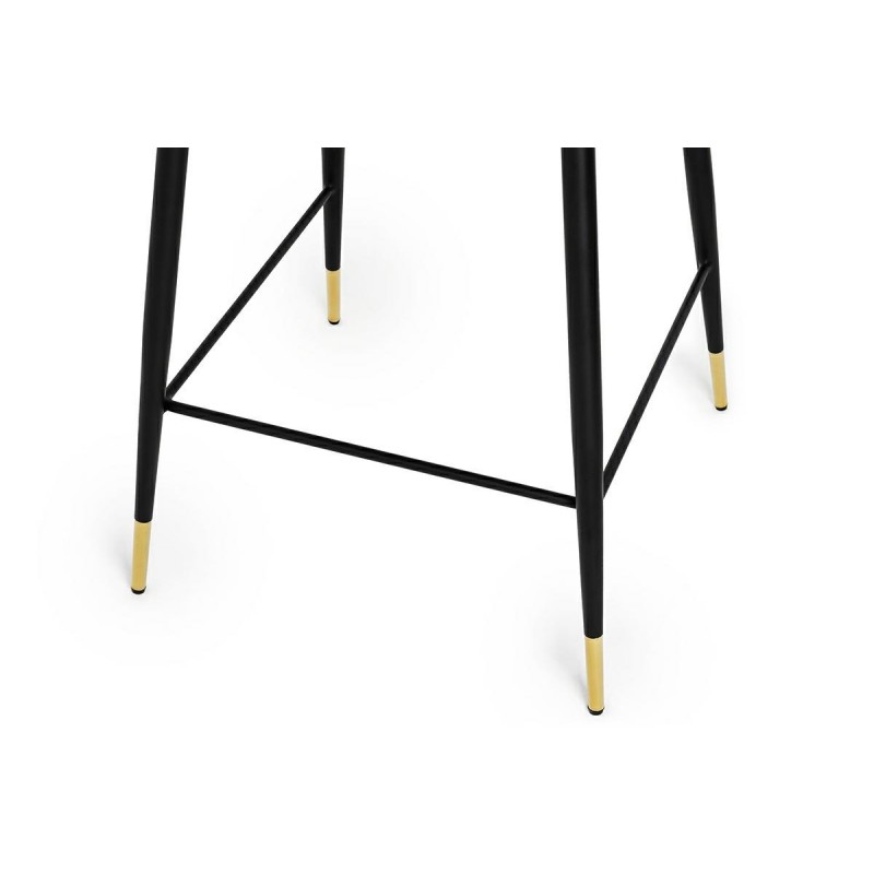 Hoker DIEGO 65 ciemno szary - welur, podstawa czarno złota