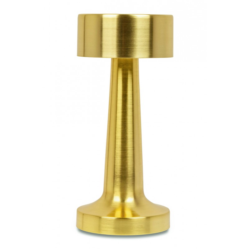 Lampa biurkowa LEE złota - wbudowana bateria, LED