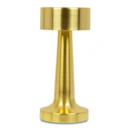 Lampa biurkowa LEE złota - wbudowana bateria, LED