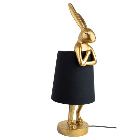 KARE lampa stołowa RABBIT złota / czarna