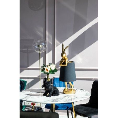 KARE lampa stołowa RABBIT złota / czarna