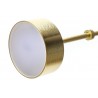 Lampa wisząca CAPRI złota - 60 LED, aluminium, szkło