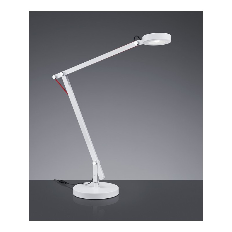 Trio Lampa biurkowa AMSTERDAM 527920101 biały