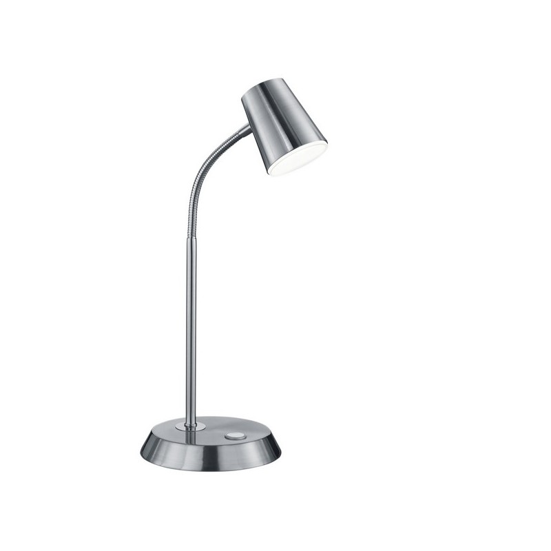 Trio Lampa biurkowa NARCOS 573190107 srebrny i odcienie srebra