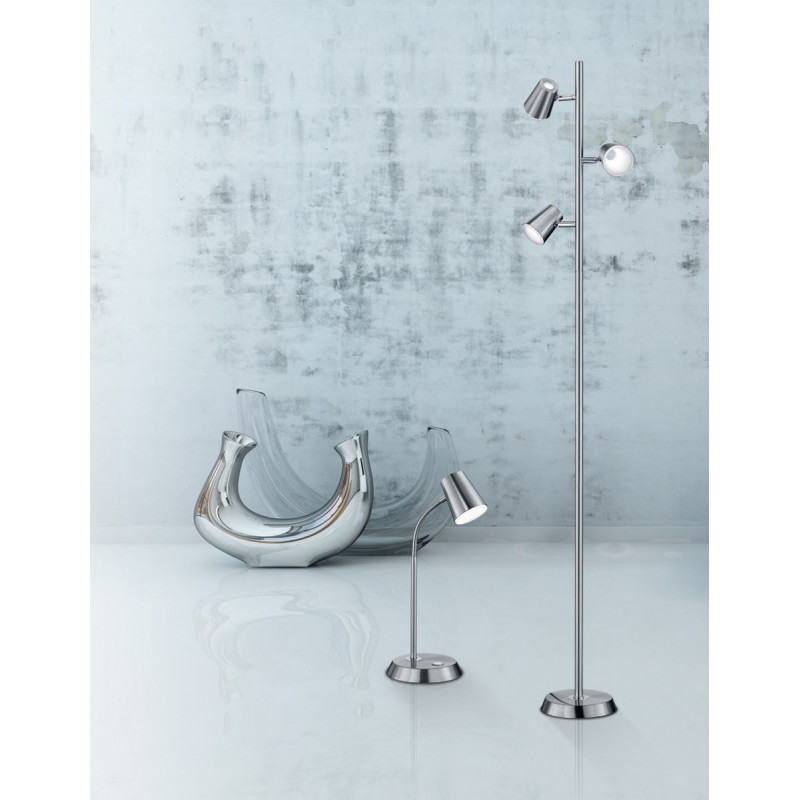 Trio Lampa biurkowa NARCOS 573190107 srebrny i odcienie srebra