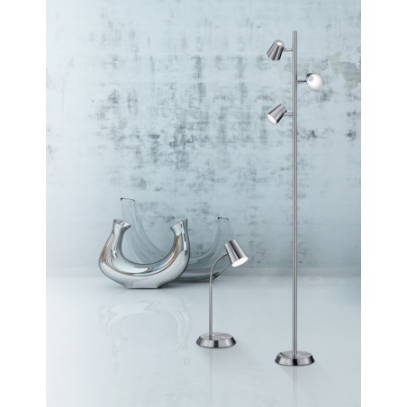 Trio Lampa biurkowa NARCOS 573190107 srebrny i odcienie srebra