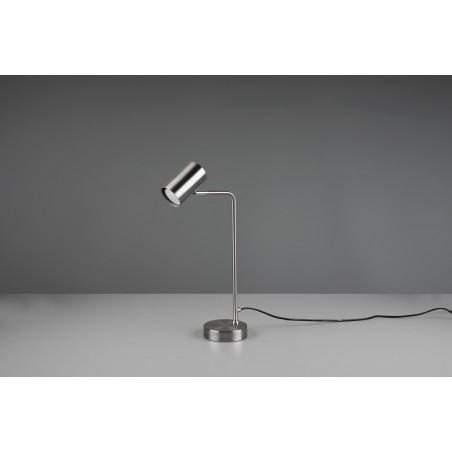 Trio Lampa biurkowa MARLEY 512400107 srebrny i odcienie srebra