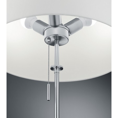 Trio Lampa podłogowa LYON 409100307 srebrny i odcienie srebra