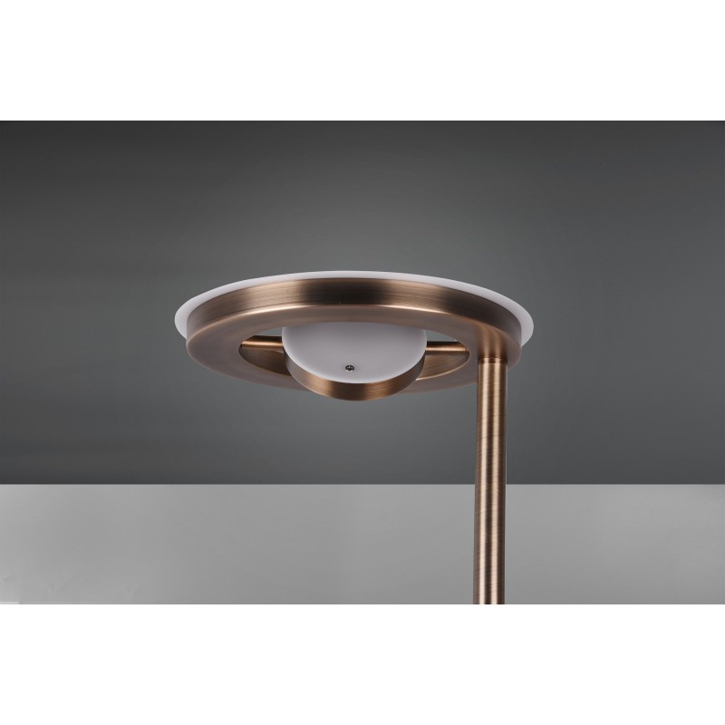 Trio Lampa podłogowa BARRIE 424210304 złoty i odcienie złota