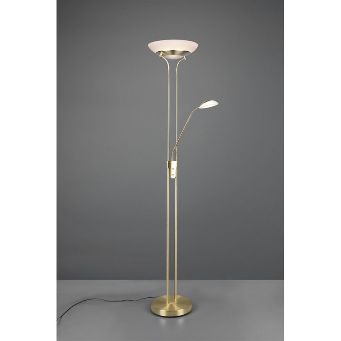 RL Lampa podłogowa ORSON R40073508 złoty i odcienie złota, biały