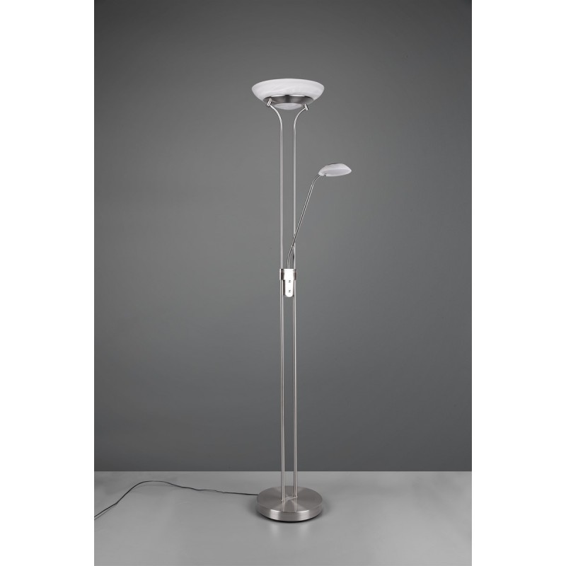 RL Lampa podłogowa ORSON R40073507 srebrny i odcienie srebra, biały