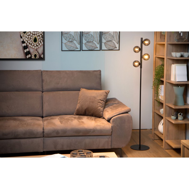 Lucide Lampa podłogowa TYCHO 45774/04/30 czarny