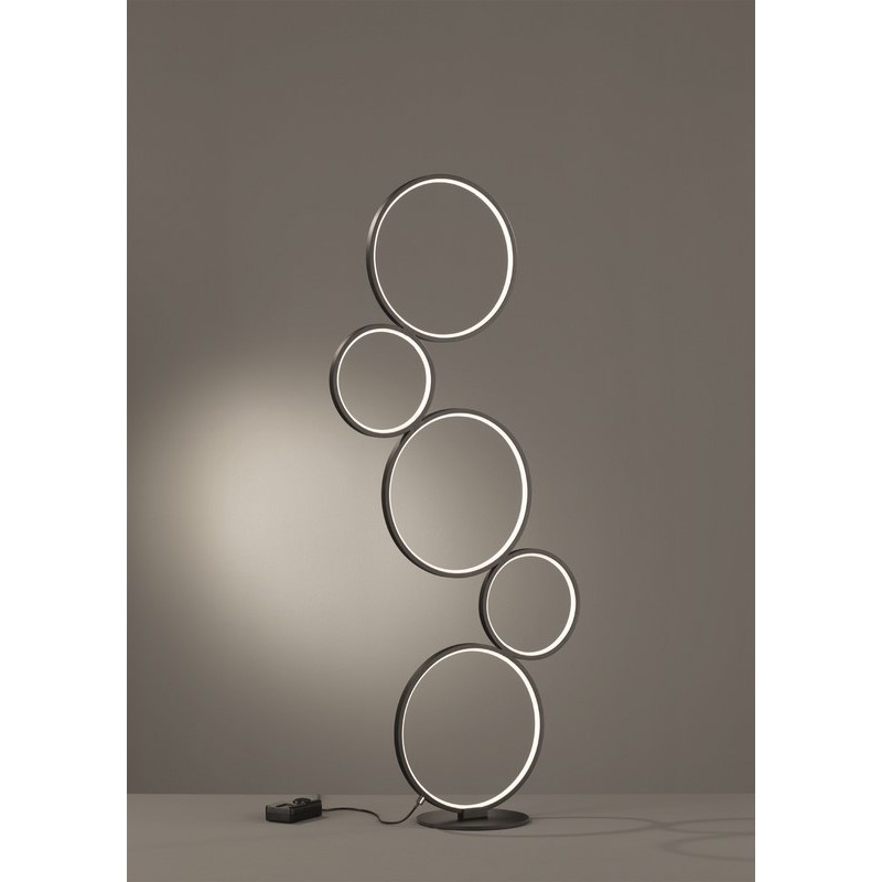 Trio Lampa podłogowa RONDO 422610532 czarny