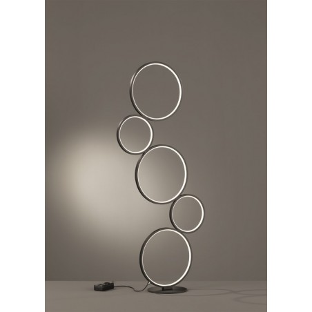 Trio Lampa podłogowa RONDO 422610532 czarny