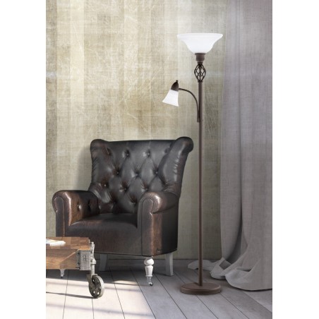 Trio Lampa podłogowa RUSTICA 4602021-24 miedziany