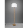 Trio Lampa podłogowa KORBA 401200101 drewno jasne i ciemne, biały