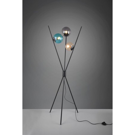 Trio Lampa podłogowa LANCE 403400317 czarny, inny