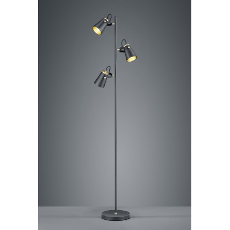 Trio Lampa podłogowa EDWARD 408800332 czarny