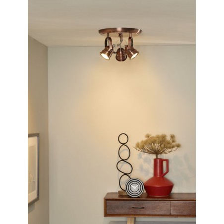 Lucide Reflektor sufitowy CIGAL 77974/15/17 miedziany