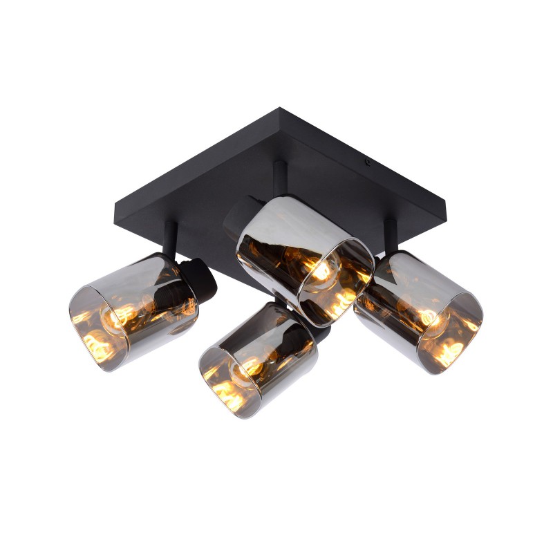 Lucide Reflektor sufitowy ALION 17999/14/30 czarny, szary i odcienie szarości