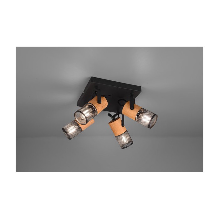 Trio Reflektor sufitowy TOSH 804300432 czarny