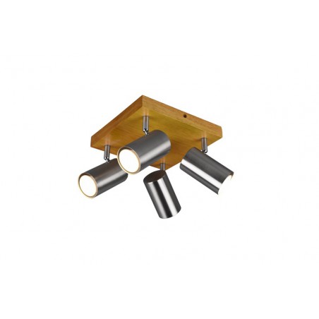 Trio Reflektor sufitowy MARLEY 812400407 srebrny i odcienie srebra