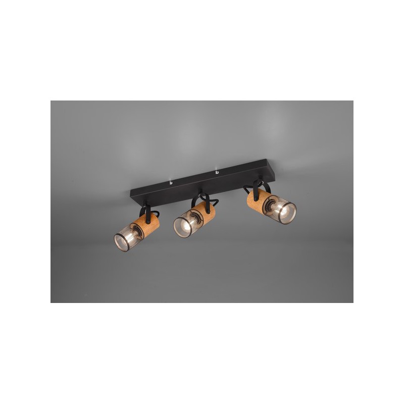 Trio Reflektor sufitowy TOSH 804300332 czarny