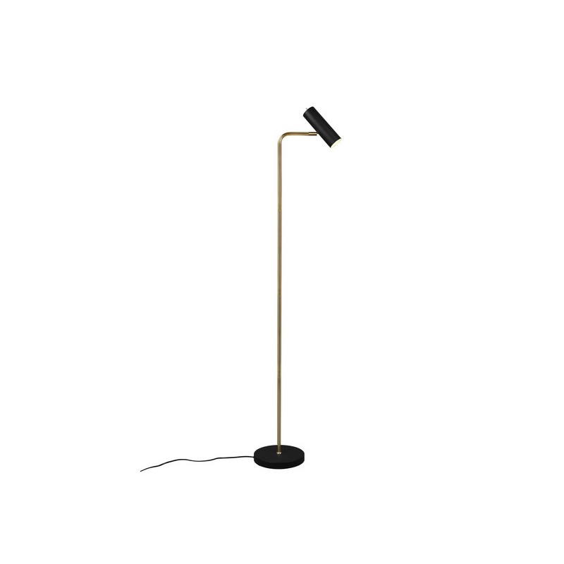 Trio Lampa podłogowa MARLEY 412400108 złoty i odcienie złota