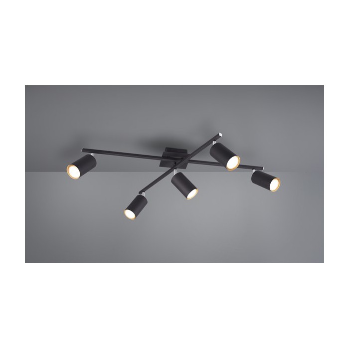 Trio Reflektor sufitowy MARLEY 612400532 czarny