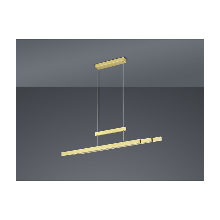 Trio Lampa wisząca LED nowoczesna TRAJAN 375310508 złoty i odcienie złota