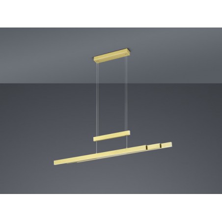 Trio Lampa wisząca LED nowoczesna TRAJAN 375310508 złoty i odcienie złota