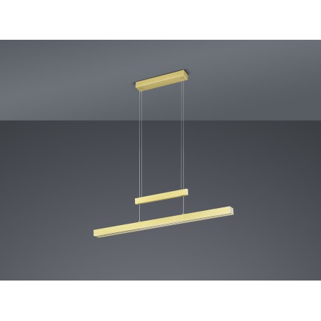 Trio Lampa wisząca LED nowoczesna TRAJAN 375310508 złoty i odcienie złota